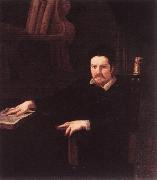 SACCHI, Andrea Portrait of Monsignor Clemente Merlini sf oil on canvas